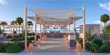 Sofitel Tamuda Bay — Réaménagement Beach F&B — Allée ombragée